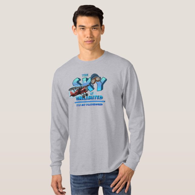 Himlar är min lekplats | MANAR LÅNGÄRMAD T Shirt (Hel framsida)