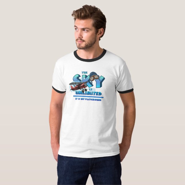 Himlar är min lekplats | Manar Ringinger T Shirt (Hel framsida)