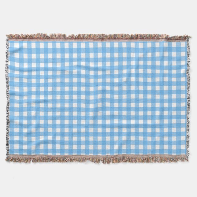 Himlar blå gingham filt (Framsidan)