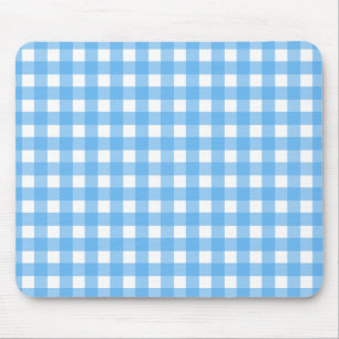 Himlar blå gingham musmatta