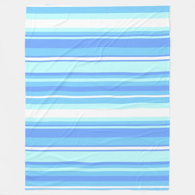 Himlar blå rand fleecefilt (Framsidan)