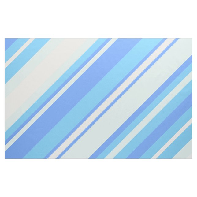 Himlar blå rand tyg (Fat Quarter)