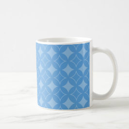 Himlar blå shippo mönster kaffemugg