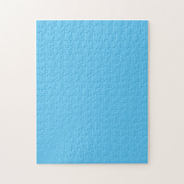 Himlar Blue #5EC5F3, Blue Hosta Puzzle Pussel (Vertikal)
