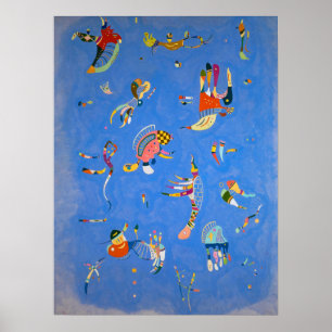 Himlar Blue av Wassily Kandinsky Poster