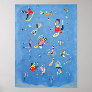 Himlar Blue av Wassily Kandinsky Poster