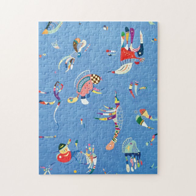 Himlar Blue av Wassily Kandinsky Pussel (Vertikal)