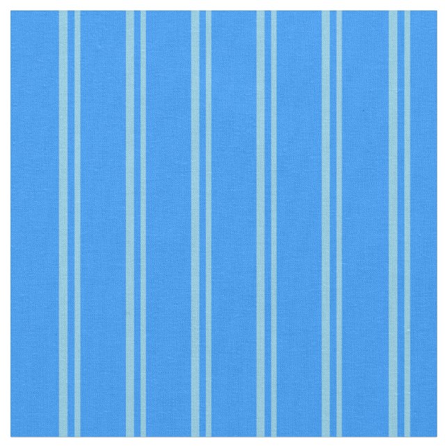 Himlar Blue & Blue Stripe/Linjerad Mönster Tyg (Närbild)