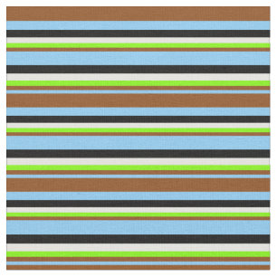 Himlar Blue, Brown, Chartreuse, Mint Cream & Black Tyg