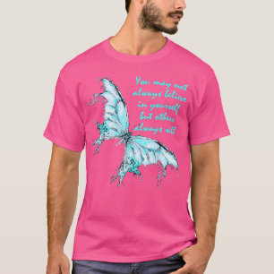 Himlar Blue Butterfly Mental Health Awareness6298  T Shirt