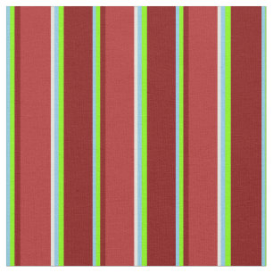 Himlar Blue, Chartreuse, Maroon, Red & Light Gult Tyg