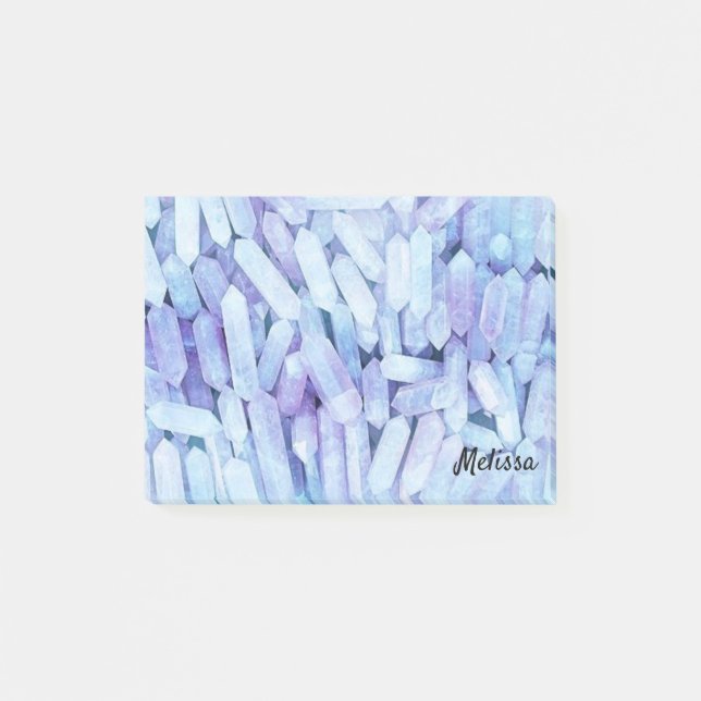 Himlar Blue Crystals Personalize Namn Post-it Block (Framsida)