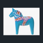 Himlar Blue Dala Horse Vykort<br><div class="desc">Sverige</div>