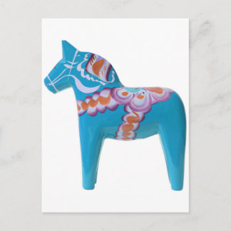 Himlar Blue Dala Horse Vykort