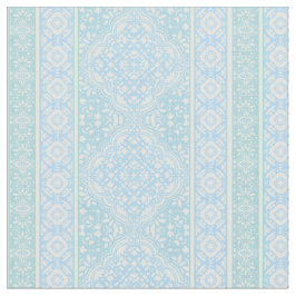 Himlar Blue Decorative Boho Tile Mönster Tyg