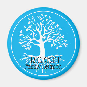 Himlar Blue Family Reunion Träd  Magnet