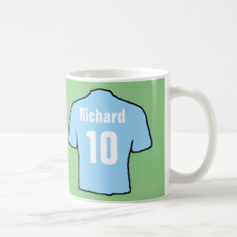 Himlar Blue Football Fläkt Shirt Kaffemugg