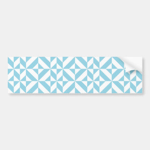 Himlar Blue Geometric Deco Cube Mönster Bildekal