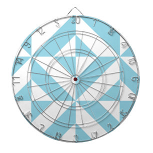 Himlar Blue Geometric Deco Cube Mönster Darttavla