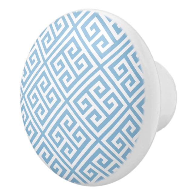 Himlar Blue Grekiska Nyckel Knopp (Höger)