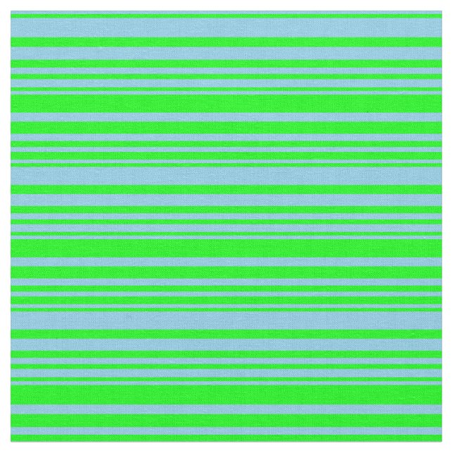 Himlar Blue & Lime Färgad Mönster Tyg (Närbild)