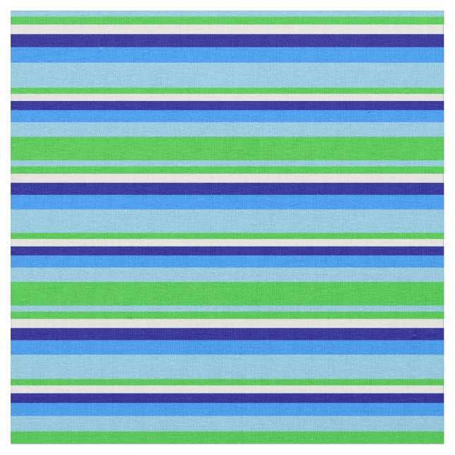 Himlar Blue, Lime Green, Mint Cream, Mörk blått oc Tyg (Närbild)