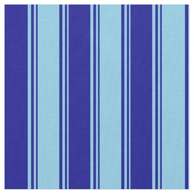 Himlar Blue & Mörk blått Mönster Tyg (Närbild)
