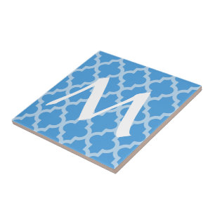 Himlar Blue Moroccan Moods Quatrefoil med inledand Kakelplatta