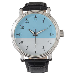 Himlar Blue och Blek Silver Armbandsur