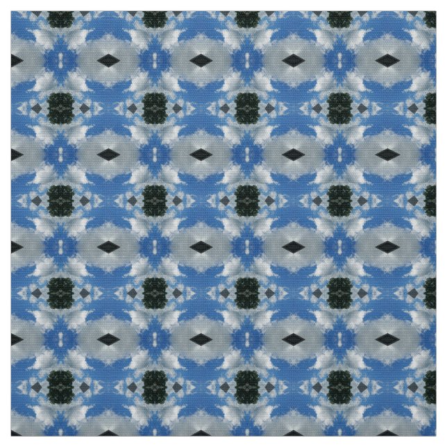 Himlar Blue och Cloud FurnMöbler Fabric Tyg (Provkarta)