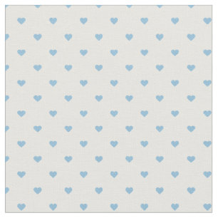 Himlar Blue Polka Dot Hearts Tyg