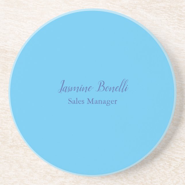 Himlar Blue Professionell Modern Minimalist Add Na Underlägg (Framsidan)