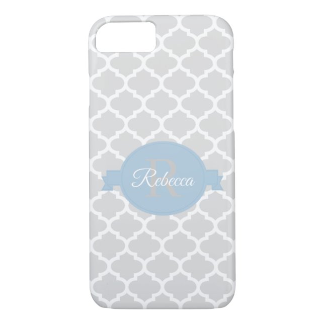 Himlar Blue Quatrefoil Personlig Case-Mate iPhone Skal (Baksida)