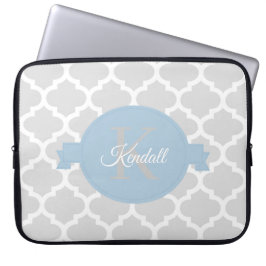 Himlar Blue Quatrefoil Personlig Laptop Fodral
