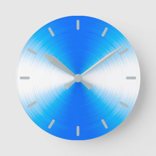 Himlar Blue Radiant Contemporary Rund Klocka