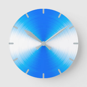 Himlar Blue Radiant Contemporary Rund Klocka