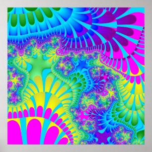 Himlar Blue Rainbow Melt Poster