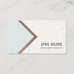 Himlar Blue Ro Guld Vitkeramik Geometric Chevron Visitkort