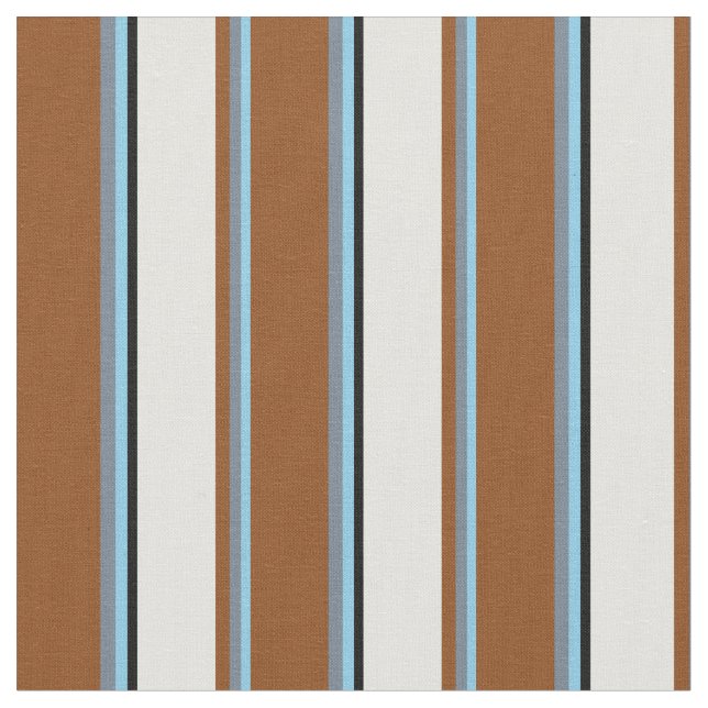 Himlar Blue, Slate Grått, Brown, Light Cyan and Bl Tyg (Närbild)