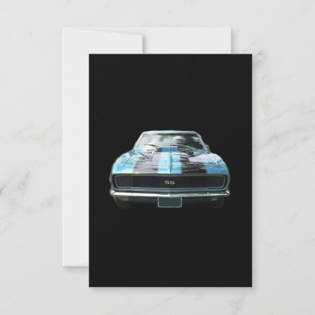 Himlar blue SS Camaro med svart rand (Framsida)