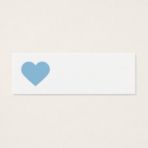 Himlar Blue Sweet Heart och Chevron Gift Märkres Litet Visitkort