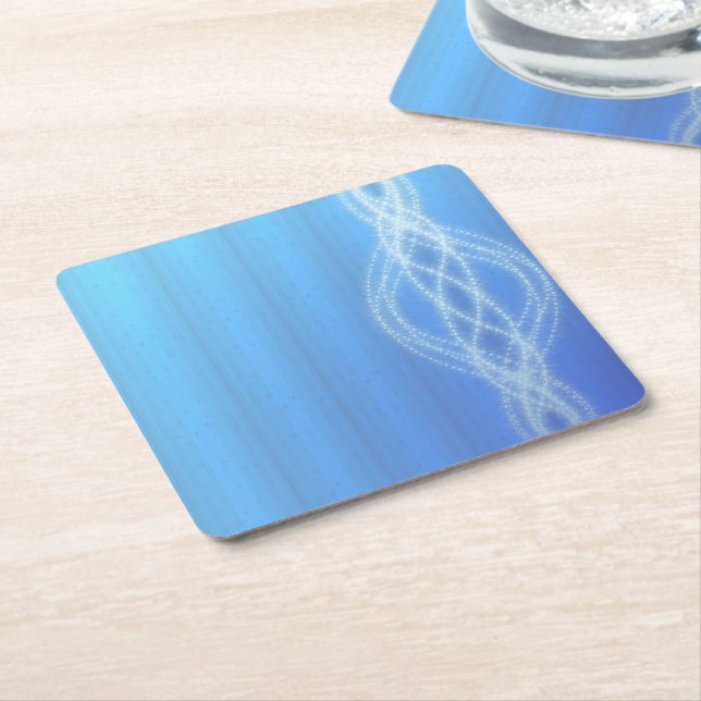 Himlar Blue Underlägg Papper Kvadrat (Vinklad)