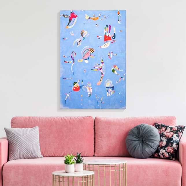Himlar Blue | Wassily Kandinsky Canvastryck (Insitu (Vardagsrum))