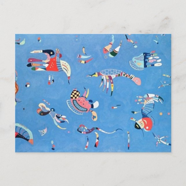 Himlar Blue Wassily Kandisnky Vykort (Framsida)