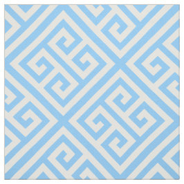 Himlar Blue White Med Grekiska Nyckel Diag T Mönst Tyg