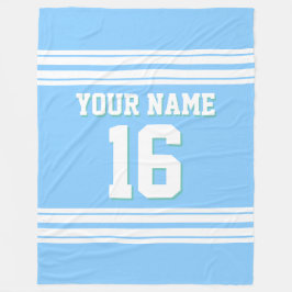 Himlar Blue White Sports Jersey Fleecefilt