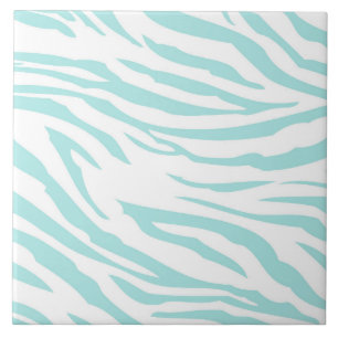 Himlar Blue White Zebra Animal Kakelplatta
