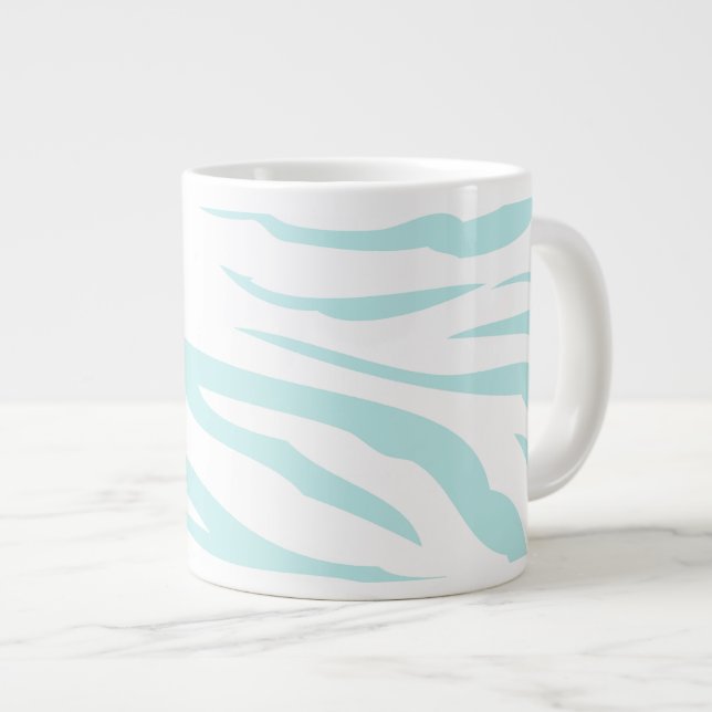Himlar Blue Zebra tryck Jumbo Mugg (Framsida höger)