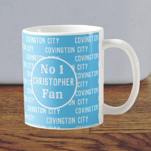 Himlar Blues Football Fläkt eller Football Support Kaffemugg
