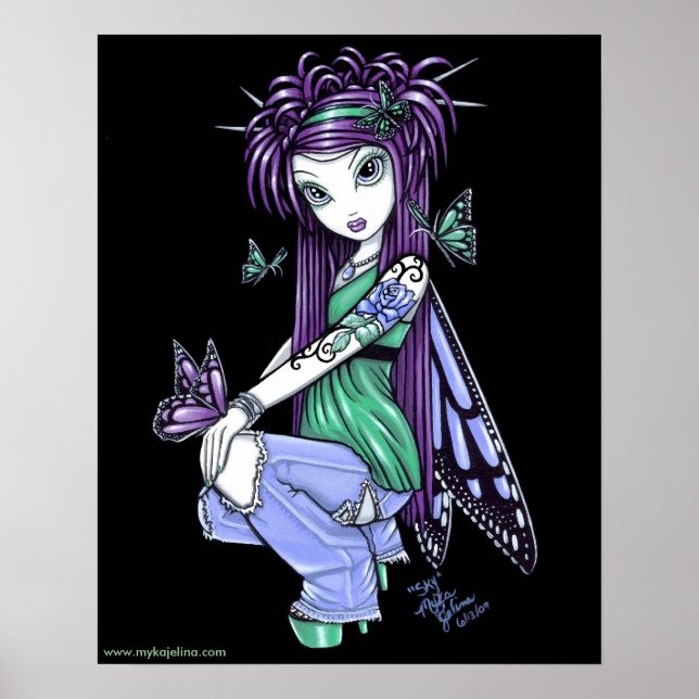 "Himlar" Butterfly Ro Fairy Poster (Framsidan)